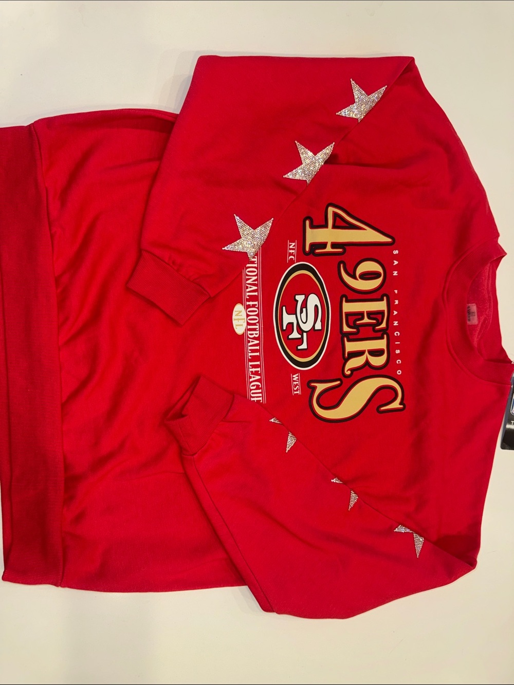 GAMEDAY COUTURE 49ers SPARKLE JACKET NWT FOOTBALL READY size MEDIUM